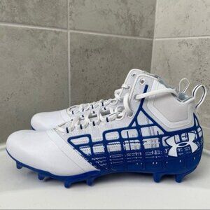 Under Armour Men's Banshee Mid MC Lacrosse Cleats Size 12